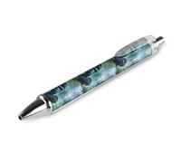 QIJIUU Thunder Rain - Penna a sfera con inchiostro nero, retrattile, 0,5 mm, accessorio per ufficio, idea regalo, 1 pezzo