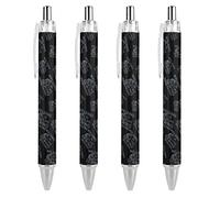QIJIUU Welding It's Like Sewing con penne a sfera a punta fine da 0,5 mm, retrattile, inchiostro nero, 4 pezzi