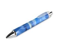 QIJIUU Winter Sky, penna a sfera retrattile, inchiostro blu, penne per ufficio, regalo aziendale, 4 pezzi
