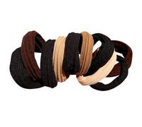 Qikam Elastici per capelli per bambini Nessun danno, Elastici per capelli per ragazze,Elastici per capelli senza cuciture alti da 10 pezzi | Fascia morbida per capelli spessi Elastico per