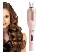 Qikam Ferri arricciacapelli per capelli, Ferro arricciacapelli,Ferro arricciacapelli bigodino automatico antiscottatura | Bacchetta arricciacapelli con 4 temperature, ferro arricciacapelli a canna