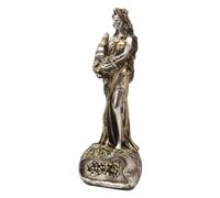 Qikam Statua della dea Fortuna,Dea Fortuna | Dea della buona fortuna Fortuna Ornamento greco,Statua della dea in resina, statuetta da collezione per la decorazione domestica