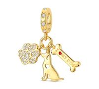 QIKAOLA Bead Charm Ciondolo Argento Sterling 925 per Pandora Braccialetti Ciondolo in argento da regalare alle donne