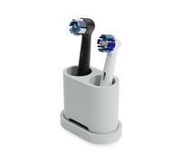 Qikfresh - Supporto per 2 spazzolini da denti e accessori per spazzolini | per testine di Oral B, iO, Philips Sonicare, Waterpik, Fairywill | In silicone per uso alimentare