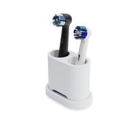 Qikfresh - Supporto per 2 spazzolini da denti e accessori per spazzolini | per testine di Oral B, iO, Philips Sonicare, Waterpik, Fairywill | In silicone per uso alimentare