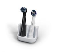 Qikfresh - Supporto per 2 spazzolini | Per testine di Oral B, iO, Philips Sonicare, Waterpik, Fairywill | In silicone alimentare (Bianco)