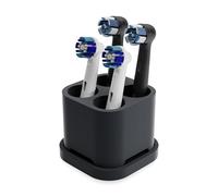 Qikfresh - Supporto per 4 spazzolini da denti e accessori per spazzolini | per testine di Oral B, iO, Philips Sonicare, Waterpik, Fairywill | In silicone per uso alimentare