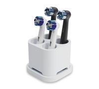 Qikfresh - Supporto per 4 testine e spazzolini elettrici - Compatibile con Oral-