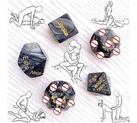 QiKKago ̣ σ 5 Dadi Neri - Ispirano Divertenti Accessori Da Gioco! Un Regalo Originale Per Uomini E Donne