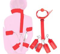 QiKKago ̣ σ Bracciale Rosso Alla Moda Con Pallina Giocosa in Silicone. Regalo Originale Per Uomini E Donne-H2