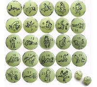 QiKKago ̣ σ Cinque Dadi Fosforescenti, Luce Verde Lampeggiante Al Buio, Regalo Originale Per Uomini E Donne-X011