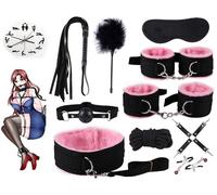 QiKKago ̣ σ Set Da Dieci Pezzi in Nylon Rosa Alla Moda Per Creare Uno Splendido Abbinamento, Un Regalo Originale Per Uomini E Donne