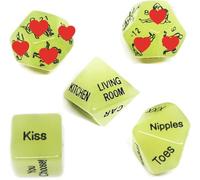 QiKKago ̣ σ Una sorpresa diversa, i dadi verdi in plastica fosforescenti fanno la loro gioiosa apparizione!-Y001