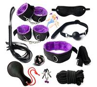 QiKKago 10 Pezzi Classico Nylon Viola Differenziazione Allenamento E Fitness Set, Dotato di Racchetta da Tennis E Corda Fatta A Mano, Facile da Trasportare - D6