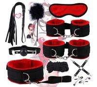 QiKKago 10 Pezzi Starter Kit Rosso Multiuso in Nylon Altamente Commerciale per Un Migliore Allenamento Fitness Regalo di Coppia - Q