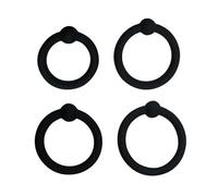 QiKKago 4 Diverse Dimensioni di Anelli Elastici Neri per Migliorare L'Efficacia di Combattimento, Accessori Anello di Allenamento Elastico, Regalo di Coppia - H1