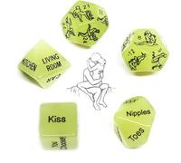 QiKKago 5 Dadi Di Famiglia Fosforescenti, Illuminano Il Tempo Felice, Regalo Originale Per Uomini E Donne-K23
