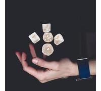 QiKKago 5 in 1, Dadi in Resina Multifunzione Bianca, Leggero E Resistente, Accessori per Fitness per Interni, Comodo da Trasportare, Regalo per Coppia, F22