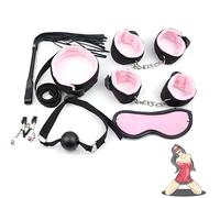 QiKKago Abbigliamento Combinato Regolabile 7 Pezzi Rosa Nylon Abbigliamento Casual per Tutte Le FESTIVITÀ-Q
