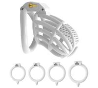 QiKKago Accessori Bianchi Gabbia Fitness, Attrezzature Fitness, Anello Numero 4, Modello Lungo, Regalo Coppia-H7