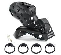 QiKKago Accessori per Gabbia di Protezione Speciale Multifunzione, Facile da Indossare, Modello Poroso, 4 Piccoli Pezzi per Strumenti, Una Piccola Chiave, Regalo per Coppia F6