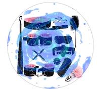 QiKKago Accessorio di Coda in Peluche + Accessorio in Piuma + Cintura in Pelle in Peluche A 12 Pezzi, Strumento Multifunzionale per Relax-Y21 (Rosa)