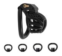QiKKago Accessorio Speciale Gabbia Nero, Accessorio Anello Fitness, 4 Diverse Dimensioni di Anelli, Comodo, Migliora La Potenza di Combattimento, Regalo di Coppia - H15