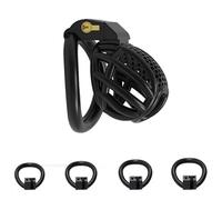 QiKKago Accessorio Speciale Gabbia Nero, Accessorio Anello Fitness, 4 Diverse Dimensioni di Anelli, Comodo, Migliora La Potenza di Combattimento, Regalo di Coppia - H15