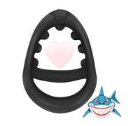 Qikkago Anelli Yoga A Forma Di Y In Silicone Nero Con Dente Di Squalo Per Un Supporto Solido E Un Allenamento Professionale! -Z