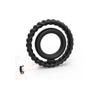 QiKKago Anello Nero Resistente alla Compressione in Silicone, Accessori Sportivi, Anello Regalo di Vacanza, Regalo di Coppia F-4