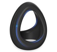 QiKKago Anillo in Silicone Flessibile Ovale Nero A 3 Fori, Anello per Accessori Fitness, Riutilizzabile-K+19