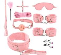 QiKKago Bdsm10 Pezzi Set Regolabile in Nylon Polso E Caviglia Cinghia Regolabile, Set Regolabile per Il Polso, Accessori Sportivi Confortevoli, Regalo per Coppia-H4