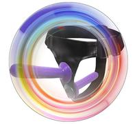 QiKKago Cintura in Vita Tessuta Femminile con 2 Aste in Silicone, Asta Innovativa A Doppia Testa per Gli Esercizi di Resistenza - K + 3 (Viola)