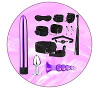 QiKKago Cinturino Regolabile in Nylon Morbido E Peluche + Accessori Pensati, Pratico Set A 7 Pezzi per Stretch Corpo Intero (Nero) - Y1