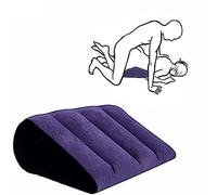 QiKKago Cuscino Blu Semplice Di Aiuto Alla Postura Di Yoga Cuscino Lombare Di Supporto Alle Gambe Per Dormire, Cuscino Per Gambe Rialzate-Q
