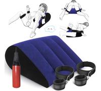 QiKKago Cuscino Per Dormire A Cuneo, Cuscino Per Le Ginocchia Set Di Accessori Per La Biancheria Da Letto - Cuscino Di Sostegno Lombare Con Gonfiatore - Gonfiaggio E Sgonfiaggio Rapido-Q