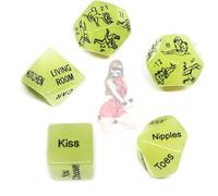 QiKKago Dadi Fosforescenti in Plastica Verde - Creano Un'esperienza Di Gioco Unica, Sẹx Bσndαge B-D-S-M S Ẹx Tσys Anαl Ρl g Lσck Anello