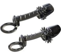 QiKKago Due Classici Accessori per L'Allenamento della Forza in Silicone Morbido Nero, Adatti Ai Principianti del Fitness, Accessori Essenziali per L'Esercizio Anaerobico - D2