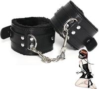 QiKKago Elegante Bracciale In Pelle Nera, Regalo Per Uomini E Donne ̣ σ α
