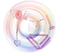 QiKKago Gabbia di Cuore Piatta Maschile con La Cinghia Regolabile E L'Asta Rosa, Gabbia in Acciaio Inossidabile per l'Abbigliamento della Croce degli Uomini (B + Pink Belt + Pink Tube)