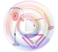 QiKKago Gabbia in Metallo Piatta per Maschio, Gabbia Maschile con Cintura Anti-Spenta per Maschi Disguise (D + Pink Belt + Pink Tube)