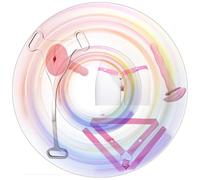 QiKKago Gabbia Triangolare Piatta con Cinturina Regolabile E Asta Rosa. Gabbia in Acciaio Inossidabile con La Cintura Anti-Spenta per L'Esplorazione Personale degli Uomini (C + Pink Belt + Pink Tube)