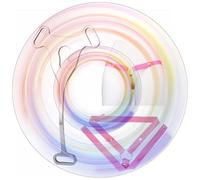 QiKKago Gabbia Triangolare Piatta con Cinturina Regolabile E Asta Rosa. Gabbia in Acciaio Inossidabile con Cintura Anti-Spenta per Esplorazione Personale degli Uomini (Cintura C + Rosa)