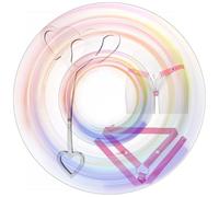 QiKKago Gaglia di Cuore Piatta Maschile con La Cinghia Regolabile & Barra Rosa, Gabbia in Acciaio Inossidabile per l'Abbigliamento Croce degli Uomini (Cintura B + Rosa)