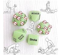 QiKKago Illumina La Serata Di Gioco Con Questo Set Di Dadi Fosforescenti Da 5 Pezzi! Il Regalo Originale Per Uomini E Donne - K2
