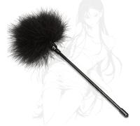 QiKKago Leggero Bastone in Piuma Nera, Manico Lungo, Multifunzionale, Coadiuvante Massaggio del Corpo E Relax, Adatto per Varie Occasioni Attrezzature Fitness - K1