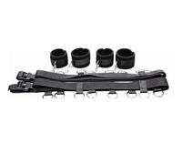 QiKKago Letto Matrimoniale Dritto Nero, Adatto Per Vari Tipi Di Letti, Gamba E Caviglia Cinturine Sportive, Regalo Di Coppia - H14