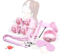 QiKKago Modello Rosa Set Casual da Interno/Esterno in Pelle 10 Pezzi Set di Utensili Multi Accessori-Q
