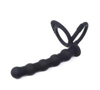 QiKKago Nero Indossabile Lungo Silicone Fitness Allenamento Bastone, 2 Modi per Indossare, Aerobico Resistenza Allenamento Accessori, Coppia Regalo - K + 12