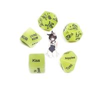 QiKKago Resina Multi Funzionale di Dadi Verdi Fitness, Set di 5, Incandescente di Notte, Chiara Guida del Movimento, Leggero E Portatile, Regalo di Festa F-5